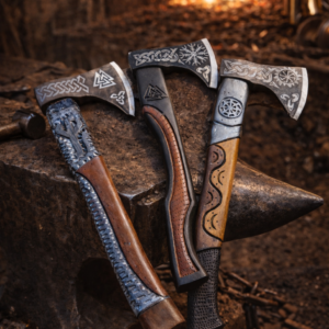 Viking Engraved Axe Collection – Forge Series