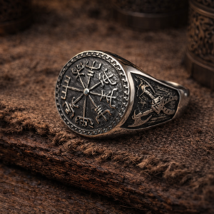 Mens Vegvisir Ring