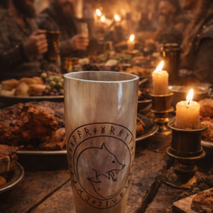 10-12oz Fenrir Viking Horn Tumbler