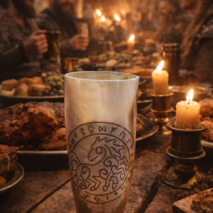 10-12oz Sleipnir Viking Horn Tumbler