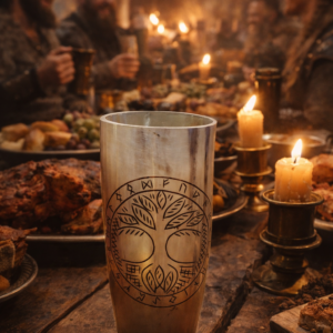 10-12oz Yggdrasil Viking Horn Tumbler